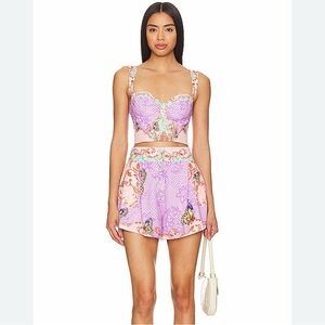 Agua Bendita x REVOLVE Lupe Crop Top & Nalia Shorts Set in Meadow Size XS/S